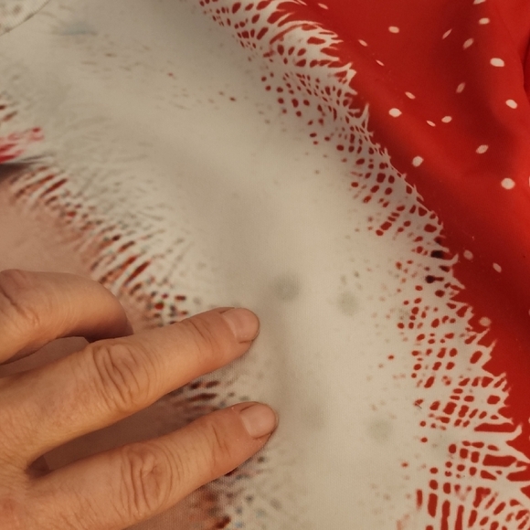 Festive Santa Claus Illusion Sweater - Red - Picture 2 of 3